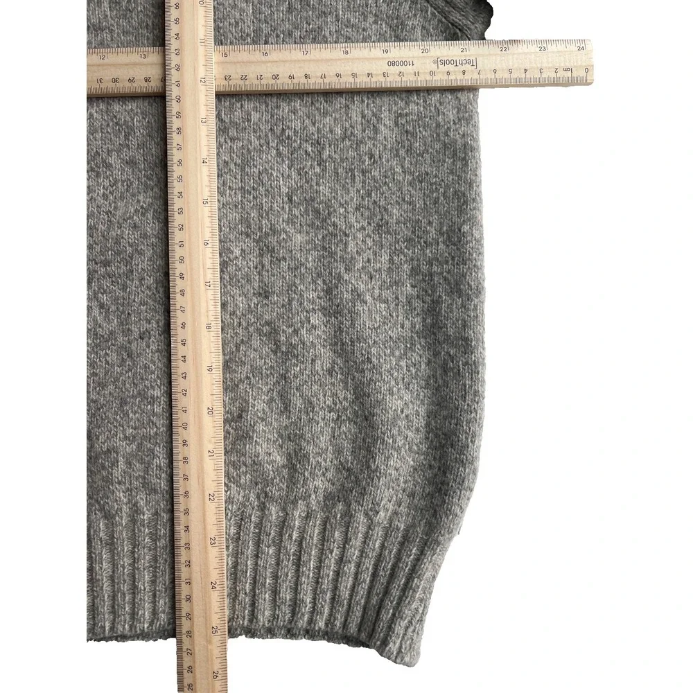 Blumarine Uomo Sweater Mens L Wool Blend Fisherman Beige Gray Italy Classic